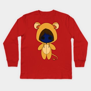 creepypasta eyeless jack lion costume doll Kids Long Sleeve T-Shirt